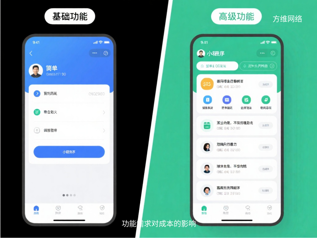 功能需求对成本的影响